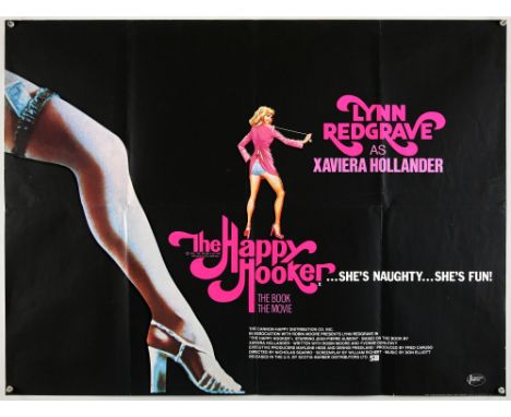 The Happy Hooker (1975), British Quad, 40 x 30 inches, folded, printed by Bovince Ltd Director Nicholas Sgarro Stars Lynn Red