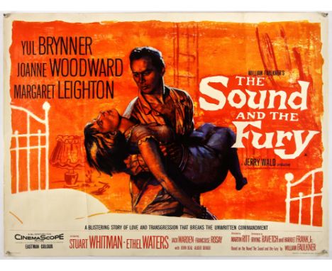 The Sound And The Fury (1959), British Quad, 40 x 30 inches, folded, Tom Chantrell artwork, printed by Stafford and Co Direct