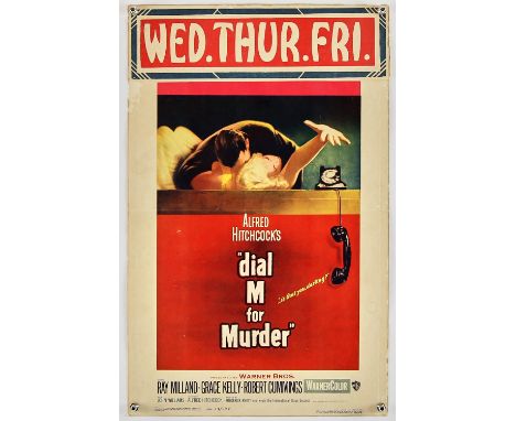 Dial M For Murder (1954), US Window Card, 22 x 14 inches, folded, NSS 54/244 Director Alfred Hitchcock Stars Ray Milland, Gra