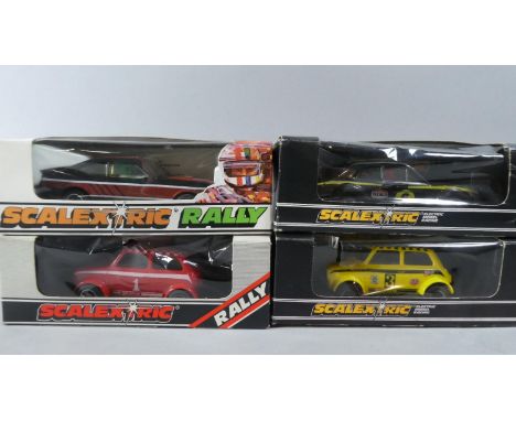A Collection of Boxed Vintage Scalextric Cars to include C.052 Ford Escort MK1 Mexico Special Build, C.117 Ford Capri 3.0L an