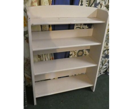 A Painted Open Four Shelf Bookcase 