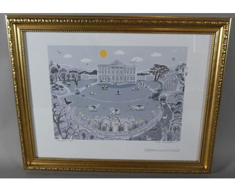 A Framed Linda Edwards Print, "Attingham Park", Signed in Pencil by the Artist 