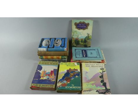 A Collection of Various Vintage Travel Books and Maps, Most with Original Dust Covers 