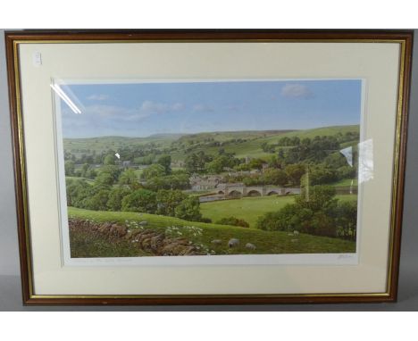A Framed Print, 'Summer In the Dale Burstall' by Melling, Signed in Pencil by the Artist, 90cm Wide 