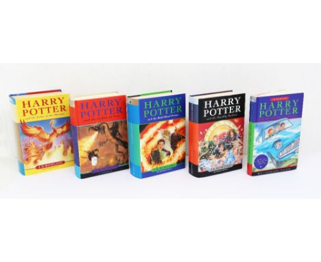 Harry Potter - Lot of 5 books including first editions of Harry Potter and the Half-Blood Prince, Deathly Hallows and The Ord