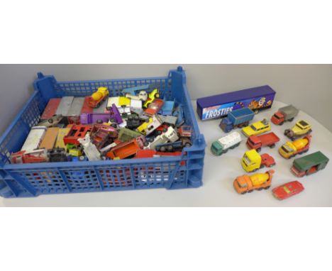 Lesney, Husky, Corgi die-cast model vehicles, playworn 