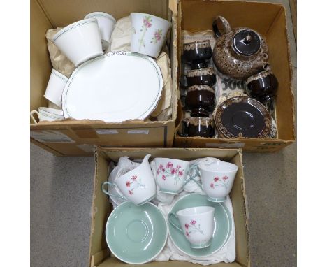 Two tea sets including a Royal Windsor six setting set and one other Art Deco tea set**PLEASE NOTE THIS LOT IS NOT ELIGIBLE F