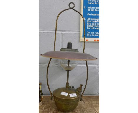 A hanging lantern 