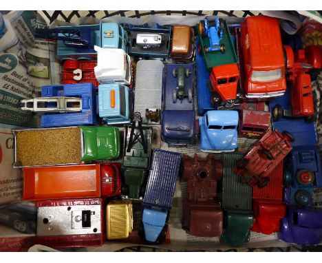 Die-cast model vehicles, mainly re-painted and restored, Corgi and Dinky 