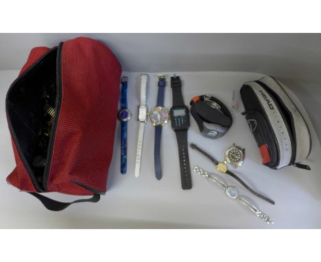 Over fifty wristwatches including Rotary, Sekonda, etc. 
