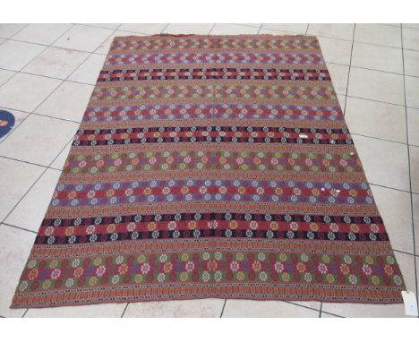 A Swedishj flatweave tapestry 266 x 195cm