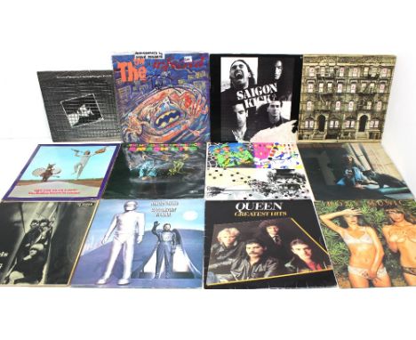 Collection of mostly Vinyl LP Records including. The The Infected signed by Steve Hogarth, OMD 10 inch, Saigon Kick, Amar, Ro