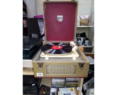 A Dansette minor portable record player