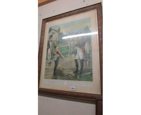 A framed print entitled 'No Retreat Napoleon and the Drummer boy' COLLECT ONLY.