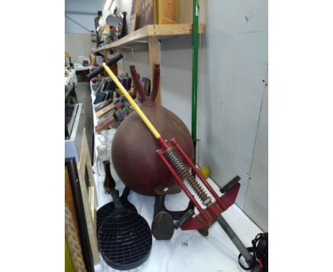 A 1970's nostalgia space hopper swing ball and others