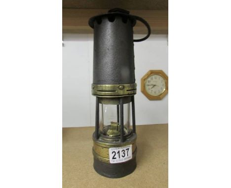 A good Victorian miner's lamp, complete.