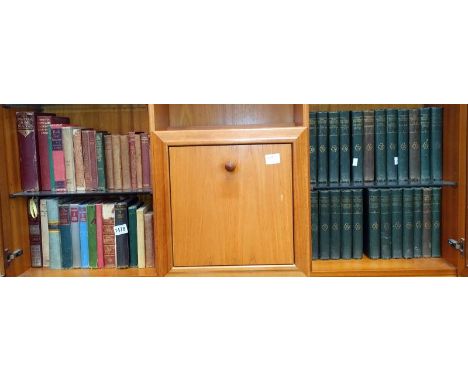 4 shelves of vintage books including incomplete set of The Waverly novels