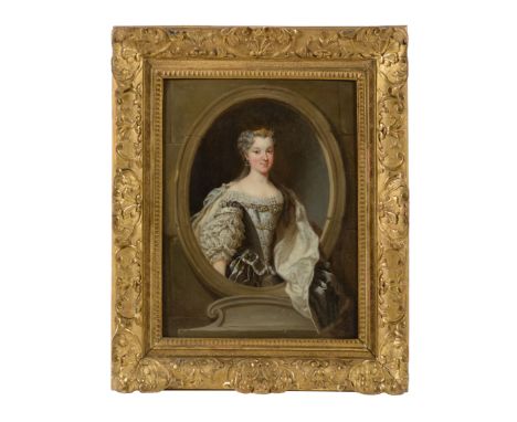 French School, 18th centuryA portrait of Maria Leczinska, Princess of Poland and Queen of France upon her marriage to King Lo
