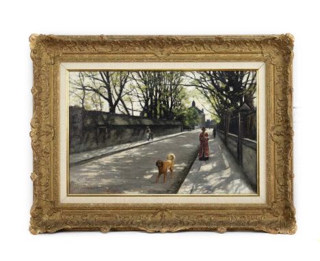 GARDEN GRANT SMITH (SCOTTISH 1860 - 1913), CHANUNKY oil on canvas, signed, titled and dated '87framedimage size 35cm x 50cm, 