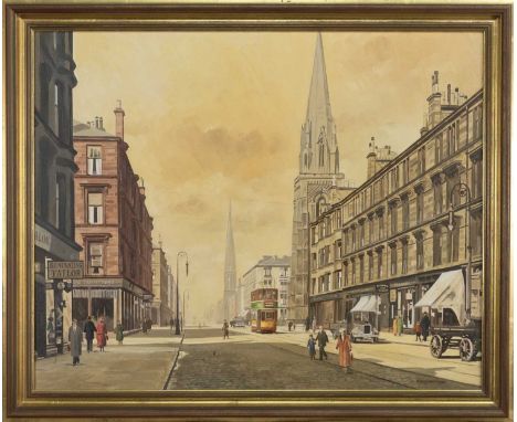 * PETER ST CLAIR MERRIMAN (SCOTTISH 19TH/20TH CENTURY), GREAT WESTERN ROAD  oil on canvas, signed, titled label verso framedi