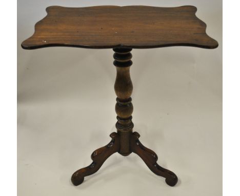 Victorian mahogany and oak tripod table