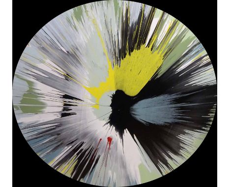 HARRY HADDOCK AFTER DAMIEN HIRST, enamel on circular board, 120cm diam.