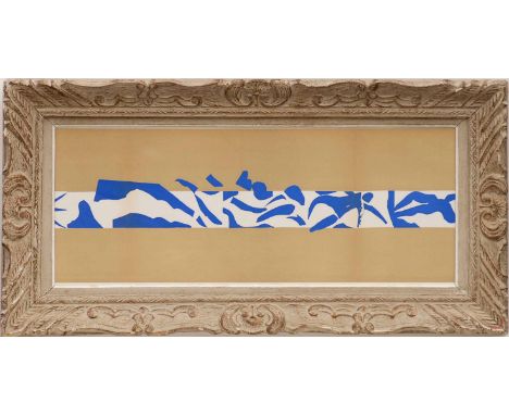 HENRI MATISSE' La Piscine - Panel A', original lithograph from the 1954 edition after Matisse's cut outs, 1954, framed and gl