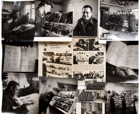 Ministry of Information WWII, collection of propaganda vintage gelatin silver print photographs regarding an exhibition   At 