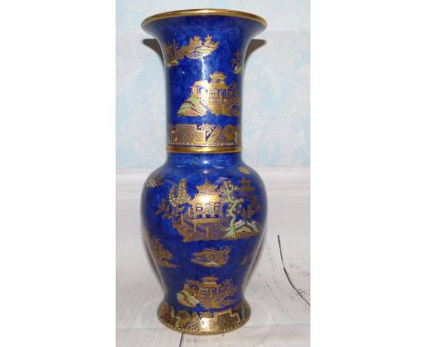 A Wiltshaw & Robinson Carlton ware K'ang Hsi vase, with blue and black marks to base, height 10"