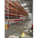 11 BAYS OF HEAVY DUTY PALLET RACKING.   INCLUDES 110 X CROSS BEAMS AT 3000MM. 1300MM DEEP. 12 X