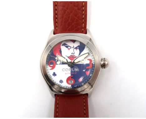 A Corum Joker bubble Limited Edition 82.240.20 gents wristwatch with automatic movement - no box - approx 4cm across bezel - 