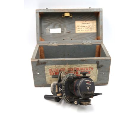 An Air Ministry Astro compass Mk II 6.A/1174, boxed, used by RAF bomber aircraft circa WWII