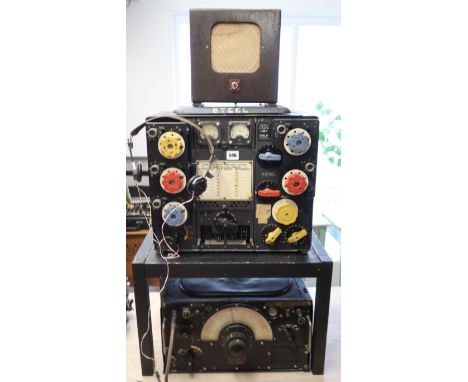 A WWII RAF T1154N R1155A Lancaster bomber aircraft radio station and station speaker