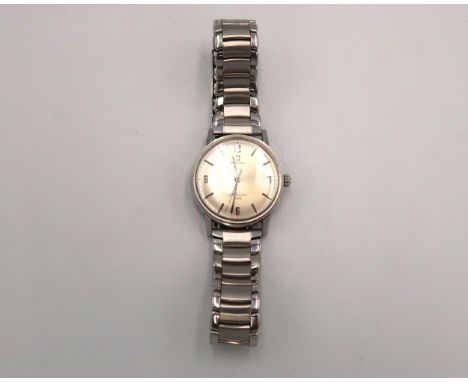 An Omega Seamaster 600 manual wind, Arabic numerals at 12,3,6 and 9 o'clock, case diameter 3.2 cm - running in saleroom,