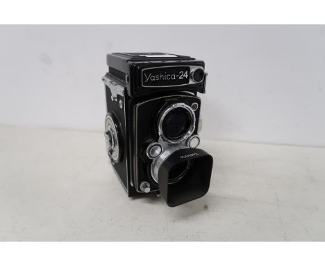 A Yashica 24 TLR camera.