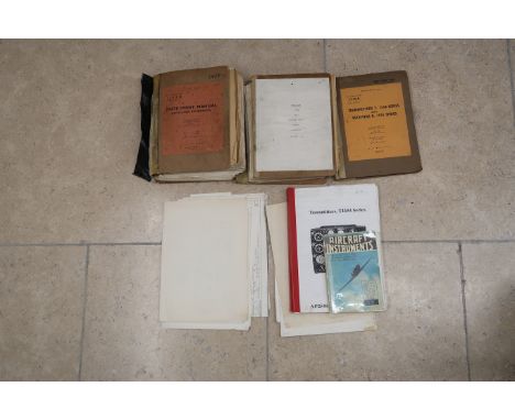 Technical documents relating to the operation of RAF Transmitter T.1154 series and Receiver R.1155 series, RAF form no m2190 