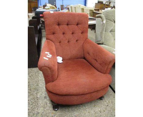 20TH CENTURY BUTTON BACK EASY CHAIR