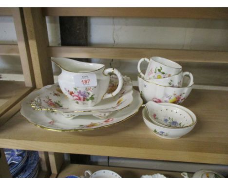 CERAMIC ITEMS INCLUDING ROYAL CROWN DERBY TEA WARES IN THE DERBY POSIES PATTERN