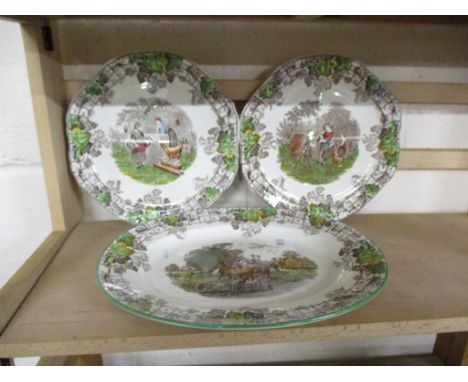 POTTERY WARES BY SPODE IN SPODE’S BYRON PATTERN (3)