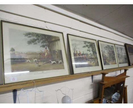 SET OF FOUR REPRODUCTION HUNTING PRINTS