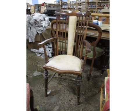 EARLY 20TH CENTURY STICK BACK CARVER CHAIR