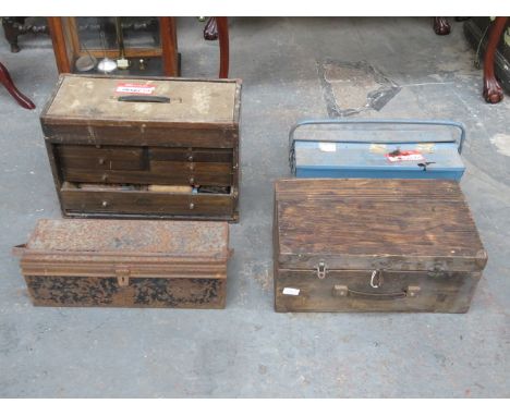 FOUR BOXES CONTAINING VARIOUS TOOLS