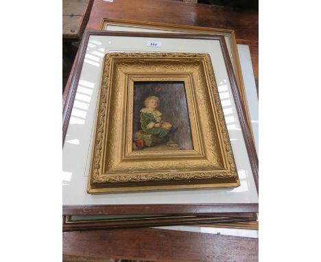 UNSIGNED WATERCOLOURS, TWO MARGARET HARDY WATERCOLOURS AND PEARS ADVERTISING PRINT