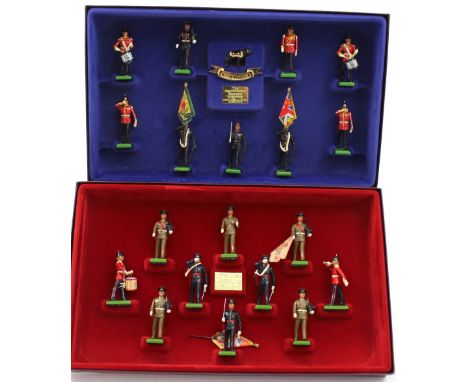 Two limited edition boxed sets of Britains lead soldiers, First and Third Battalions Staffordshire Regiment (prince of Wales'