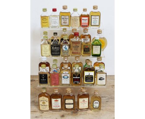 35 assorted scotch whisky miniatures, including Macallan, Ardebg, Jura etc. 