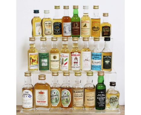 24 assorted scotch whisky miniatures. 