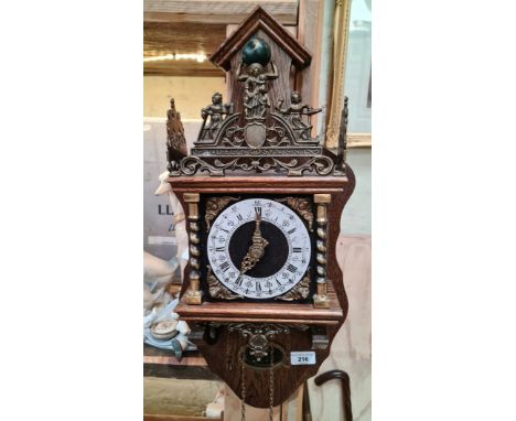 A Dutch style wall clock. 
