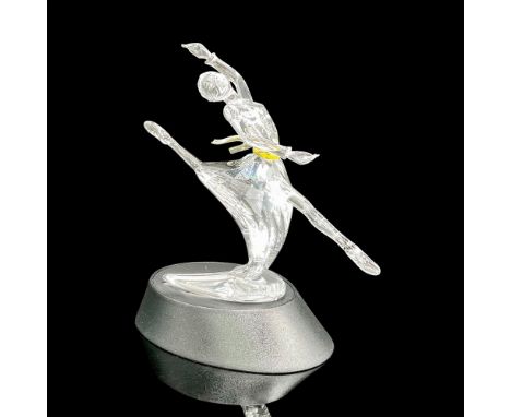 Part of the Magic of Dance trilogy. Clear, faceted figural in dance pose representing famous ballerina, Anna Pavlova. Yellow 