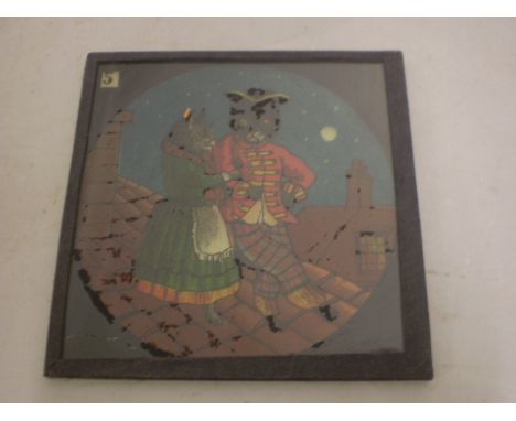 VINTAGE LANTERN SLIDE 9CM