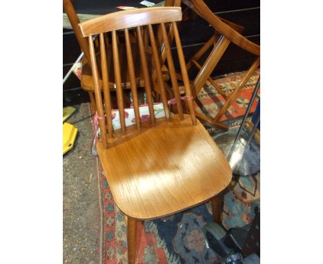 4 STICK BACK CHAIRS